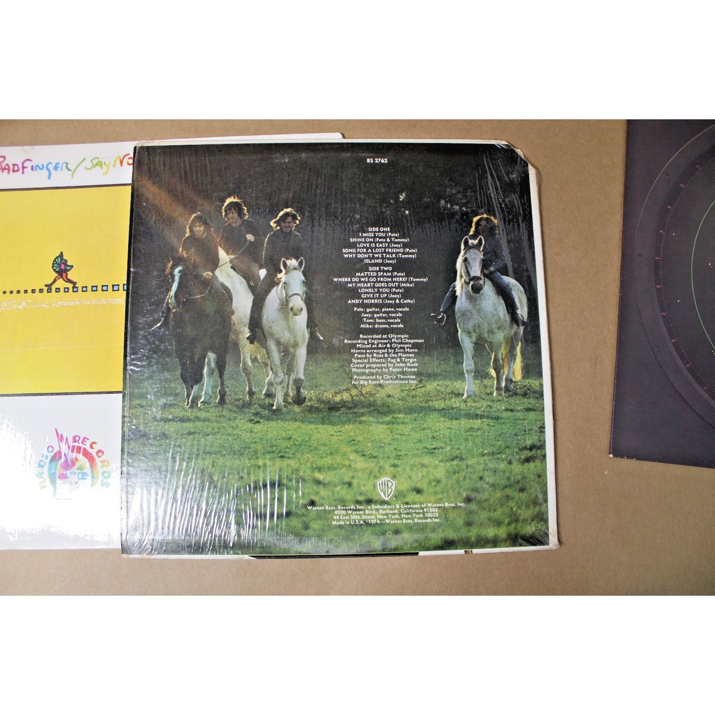 Lot of 3 Badfinger Albums, Peter Max Cover, Welsh Rock Band, Power Pop