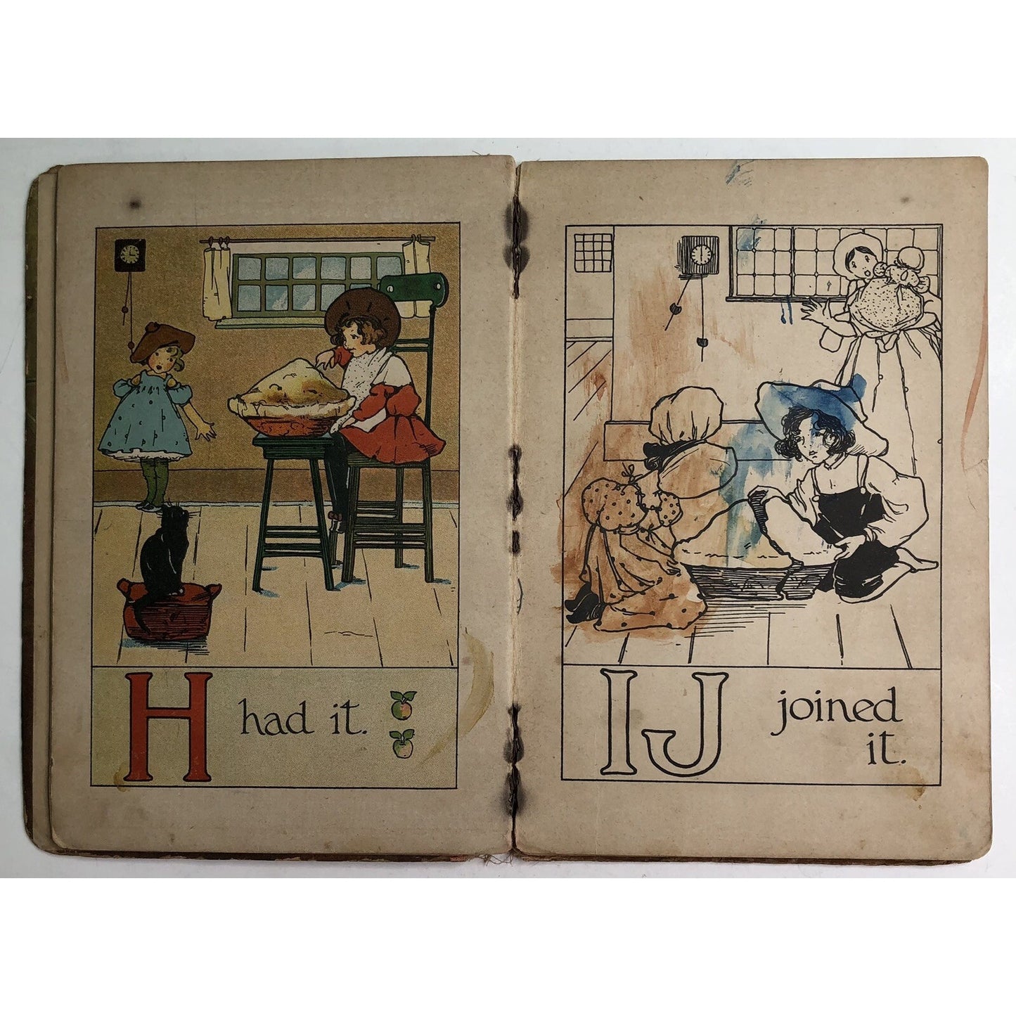 Antique WEE FOLKS’ ALPHABET by Bessie Hitch RARE As Is HTF