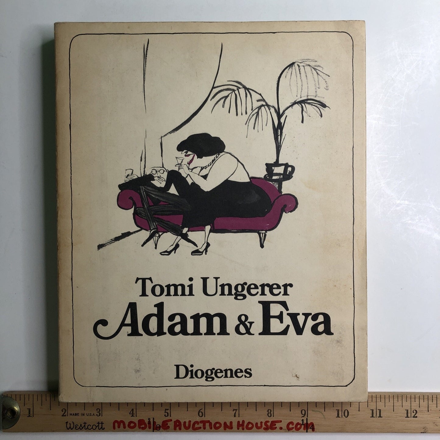 1974 ADAM & EVA By Tomi Ungerer Diogenes Risque Funny Sketches Drawings