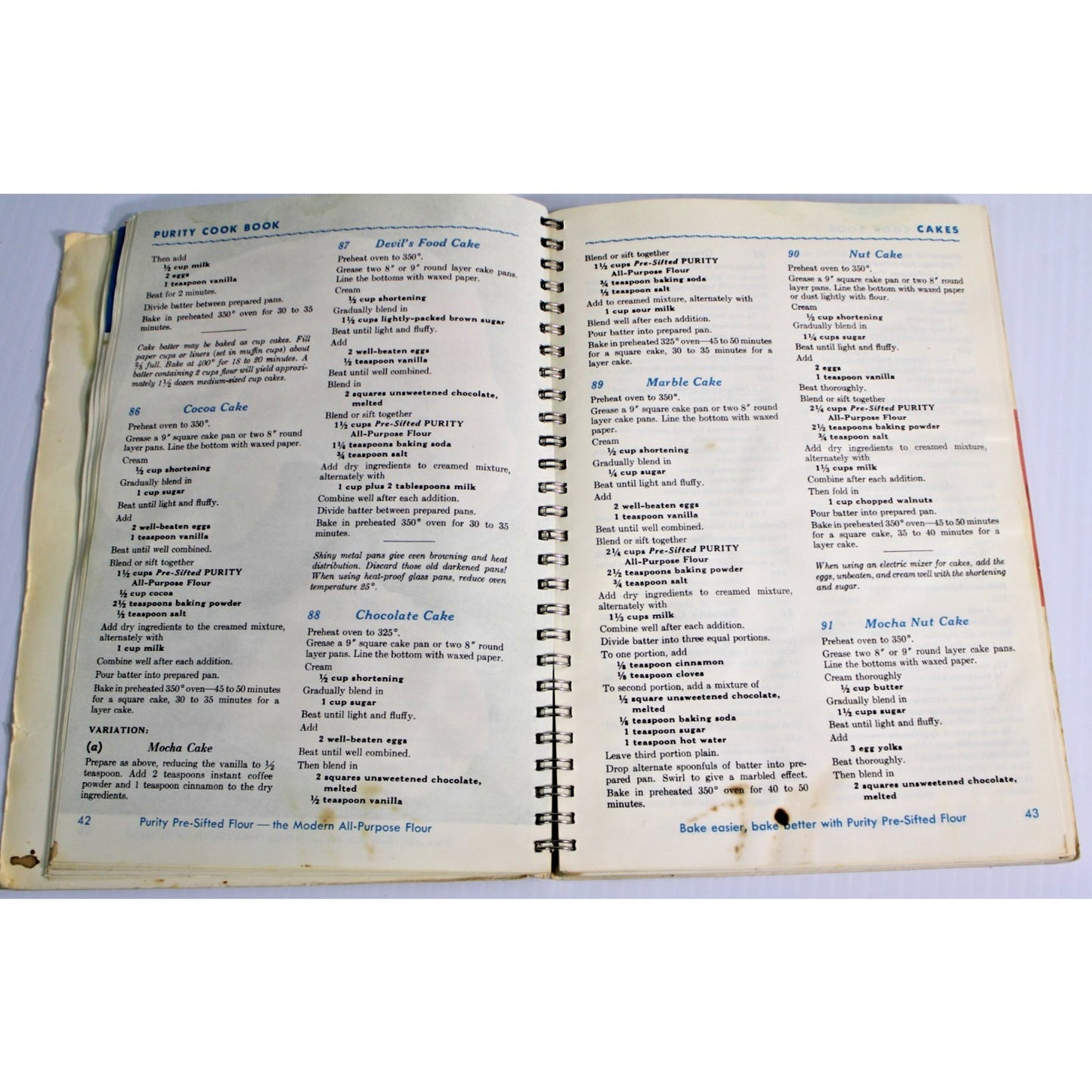 Vintage 1967 The All New Purity Cook Book Canadian Cooking Maple Leaf Mills
