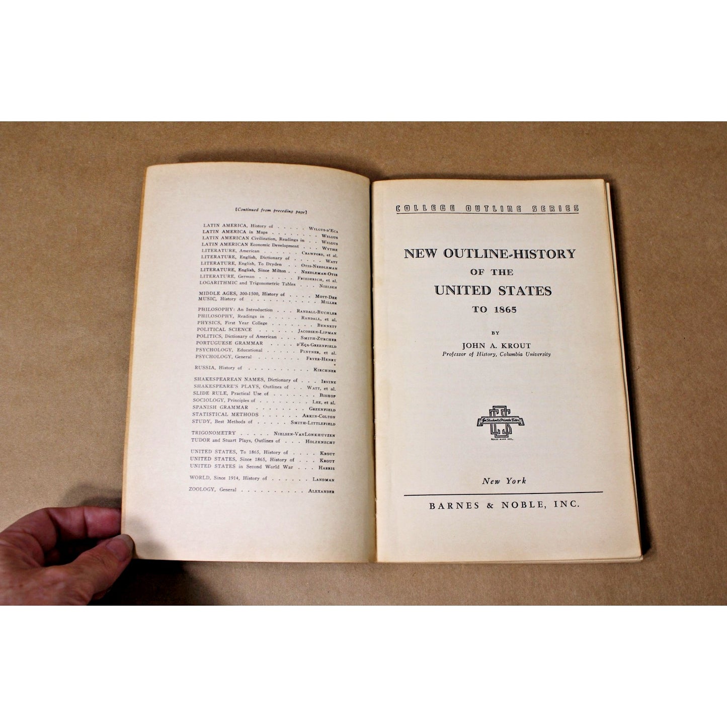 College Outline Series- New Outline-History of the United States Since 1865