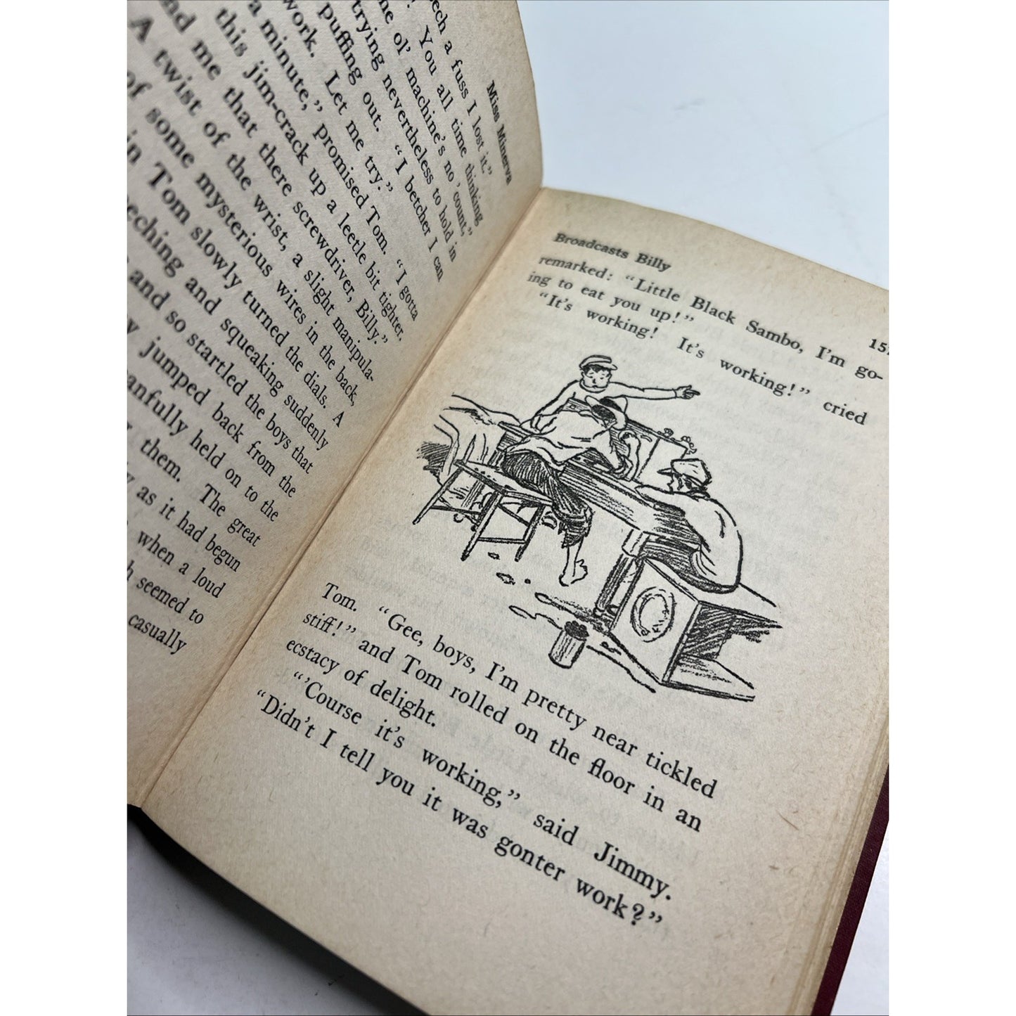 1925 1st Edition HC MISS MINERVA BROADCASTS BILLY by Emma Speed Sampson Illus.