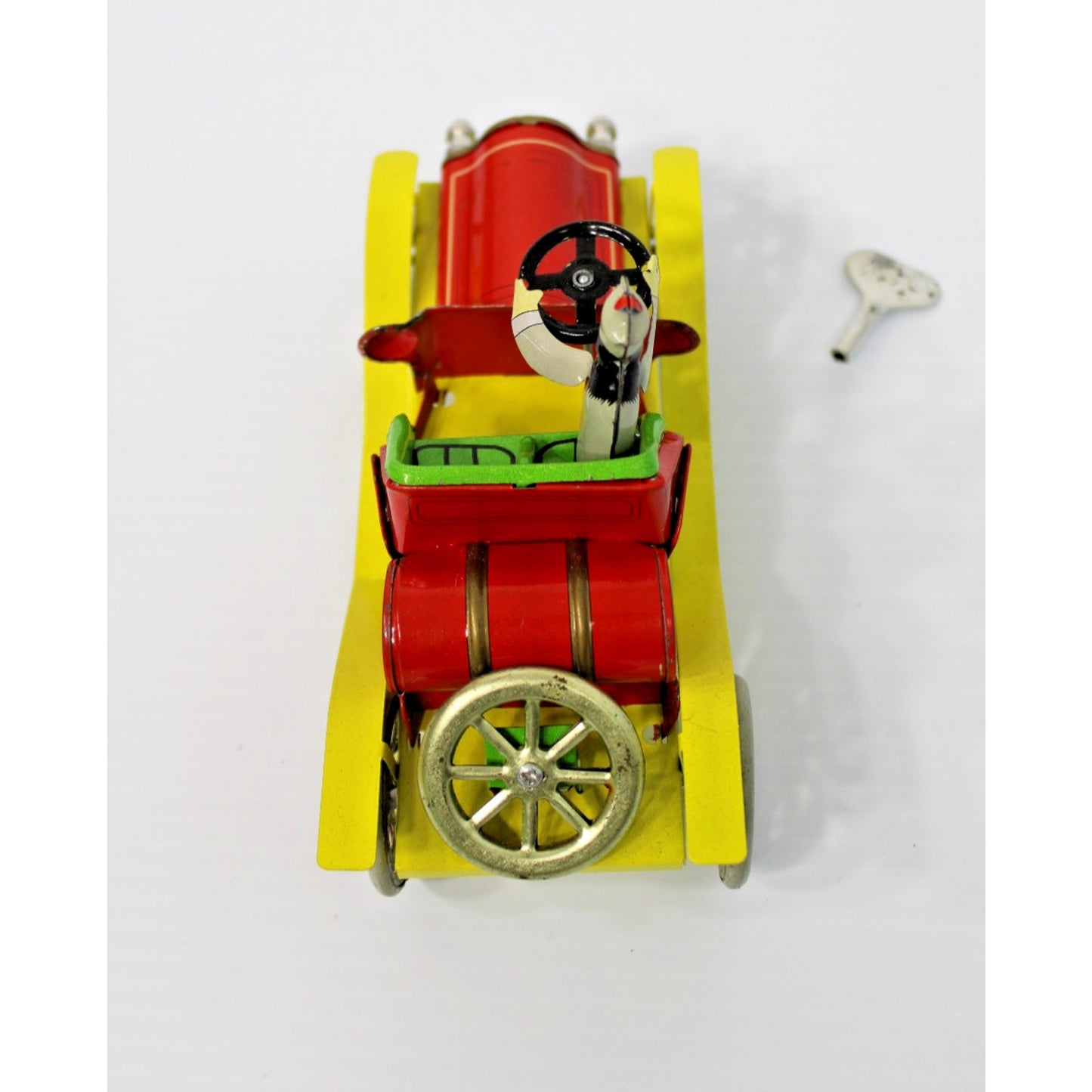 Boxed Wind-up Tin Toy Collectible Car w/ Key MS267- New Old Stock, VTG Nostalgia