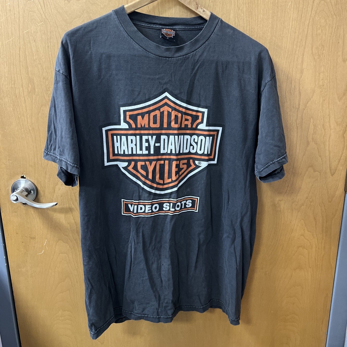Harley-Davidson Motorcycles Men’s Tshirt Video Slots Size XL 100% Cotton
