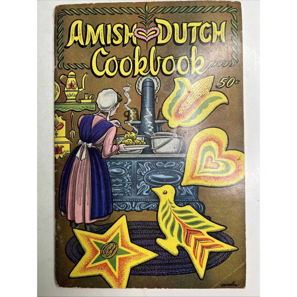 Amish Dutch Cookbook Illustrated Pennsylvania Dutch Recipes Vintage 1963 PB