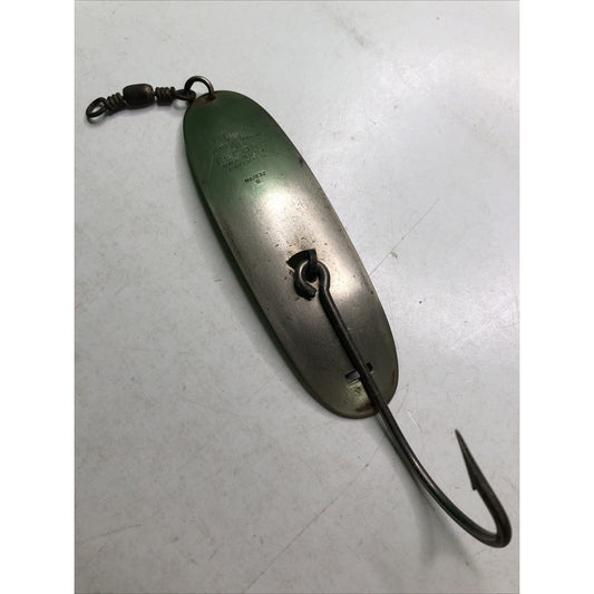 Vintage Pflueger Record No. 1832 Silver Spoon With Hook Fishing Lure