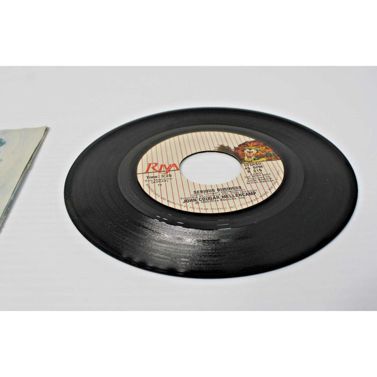 John Cougar Mellencamp- 7" 45 RPM Single w/ Sleeve- Pink Houses Serious Business