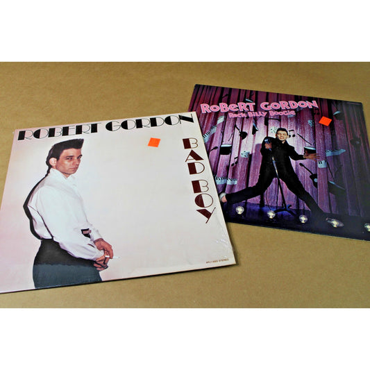 Two Vintage Robert Gordon Rockabilly Revival Records, NM, Retro, CBGB Regular