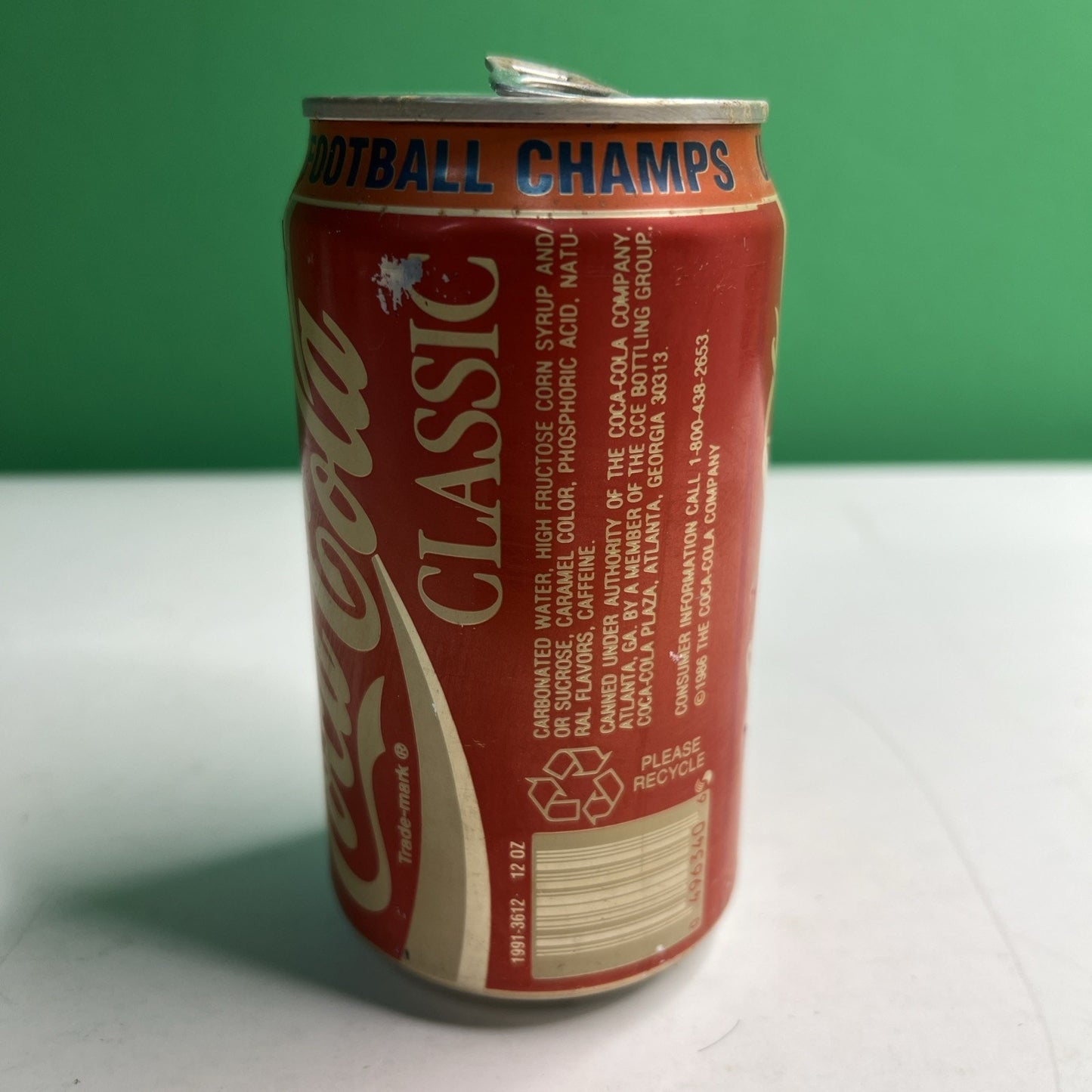 UNIVERSITY OF FLORIDA GATORS 1991 SEC CHAMP 12 OZ ALUMINUM COCA - COLA CAN Coke