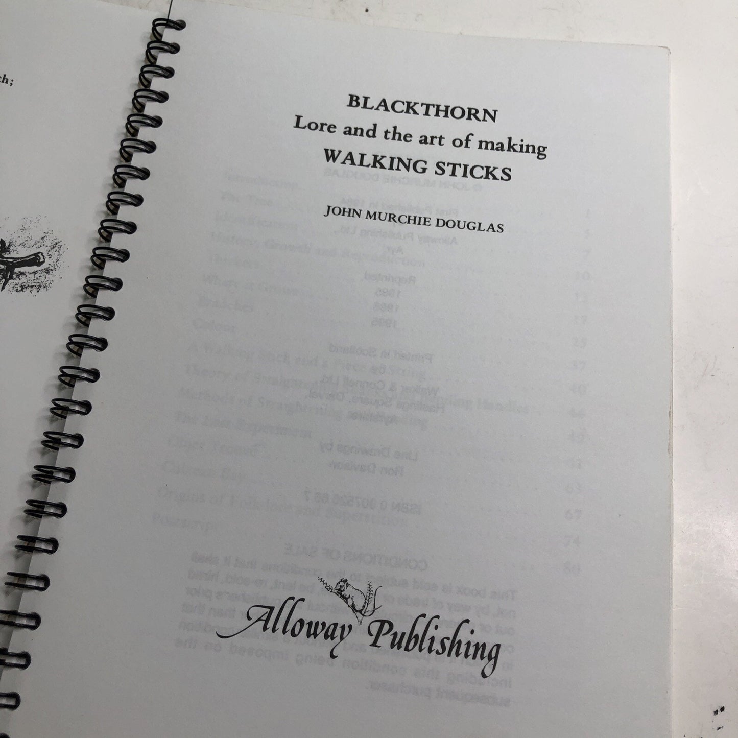 Blackthorn Lore And The Art Of Making Walking Sticks By John Murchie Douglas