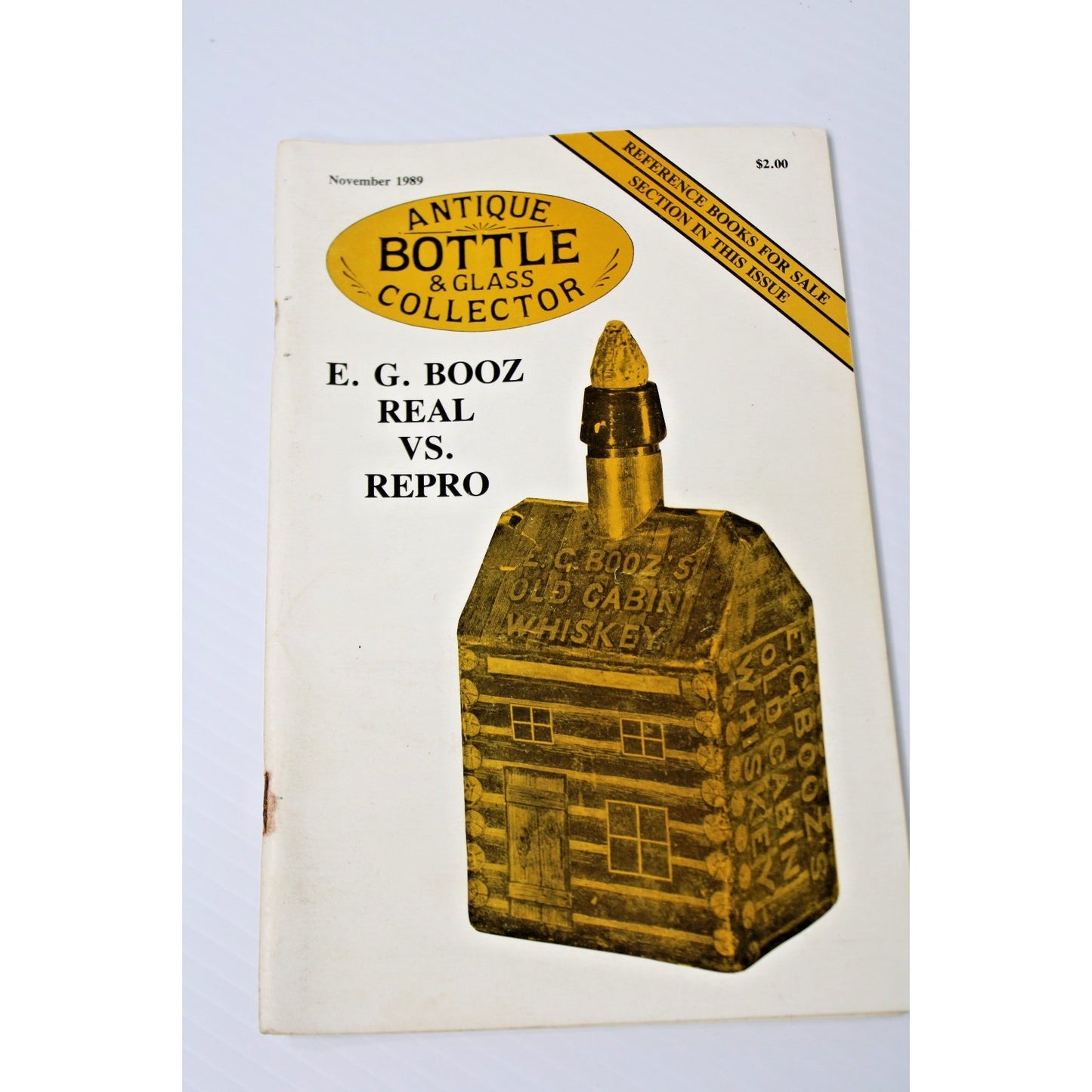 Lot of 8 Issues "Antique Bottle & Glass Collector" from 1989
