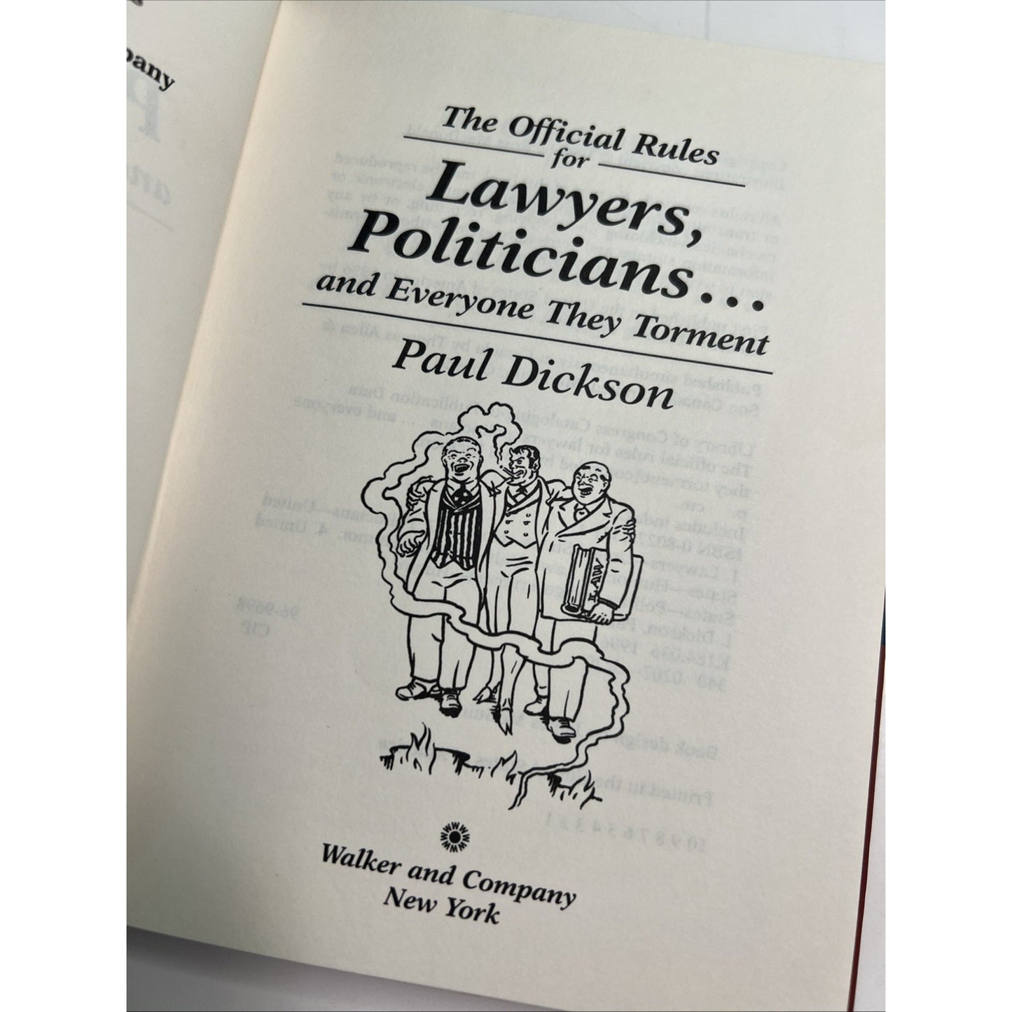 Official Rules for Lawyers Politicians & Everyone They Torment HC Paul Dickson