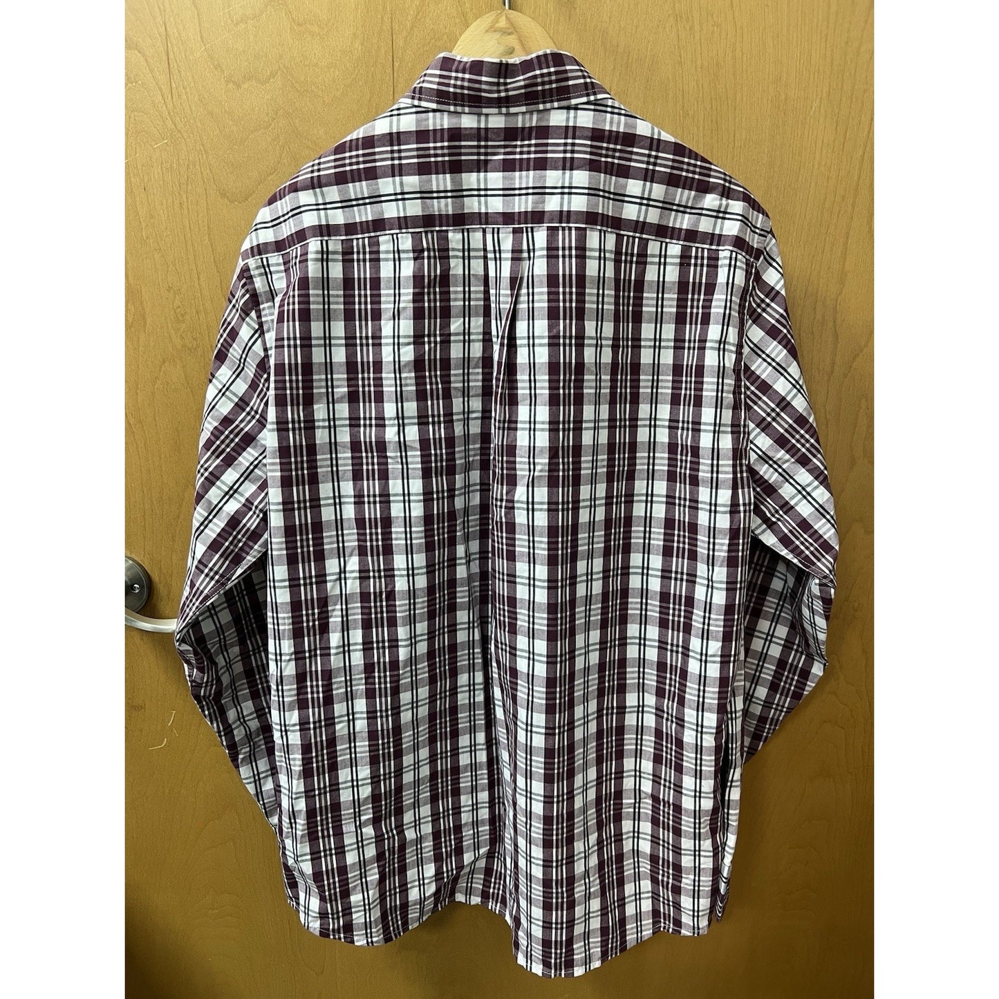 Dockers Men’s Plaid Button‑Up Shirt Size L Large Long Sleeve Casual Classic