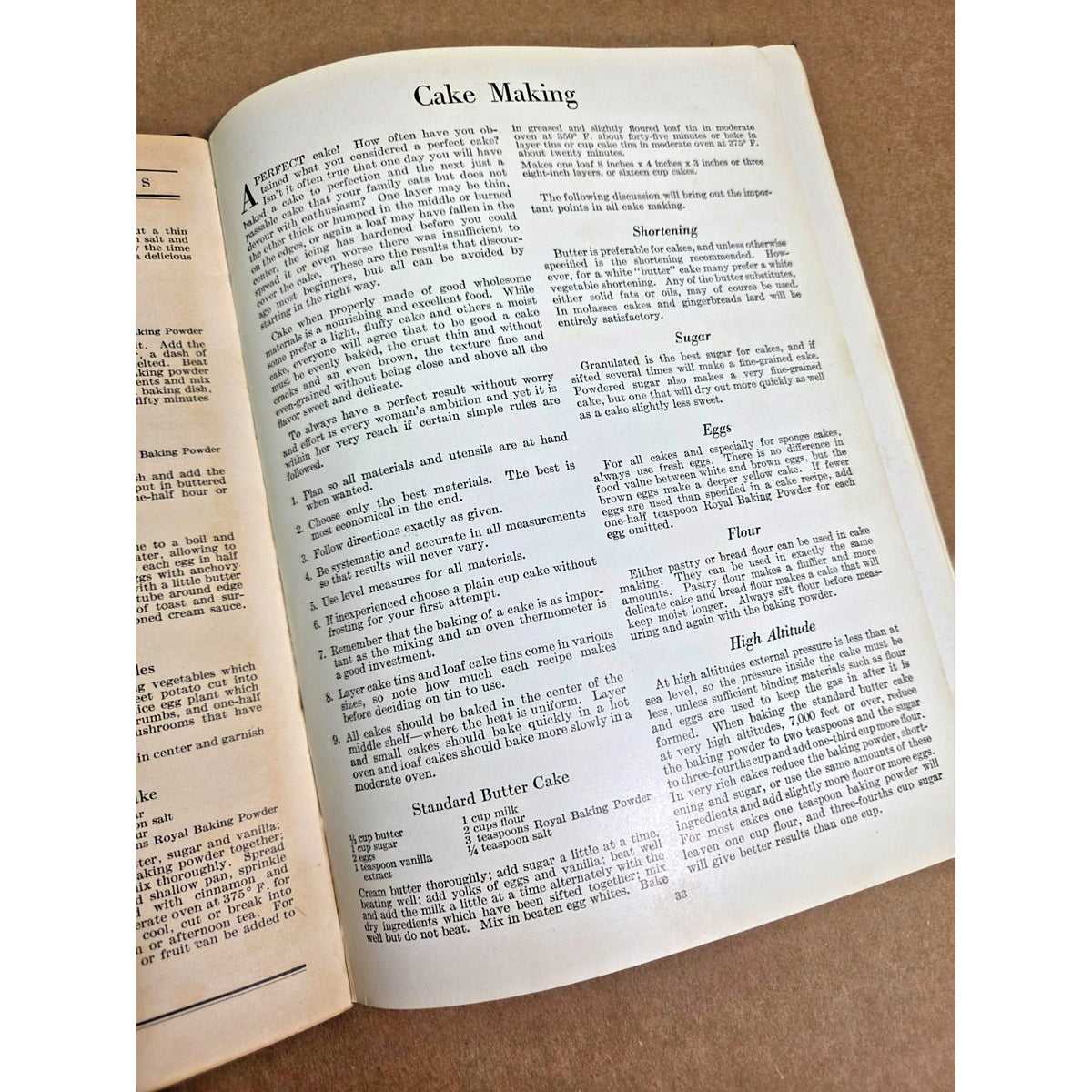 1929 Any One Can Bake Cookbook - Royal Baking Powder Co. - Vintage Art Deco