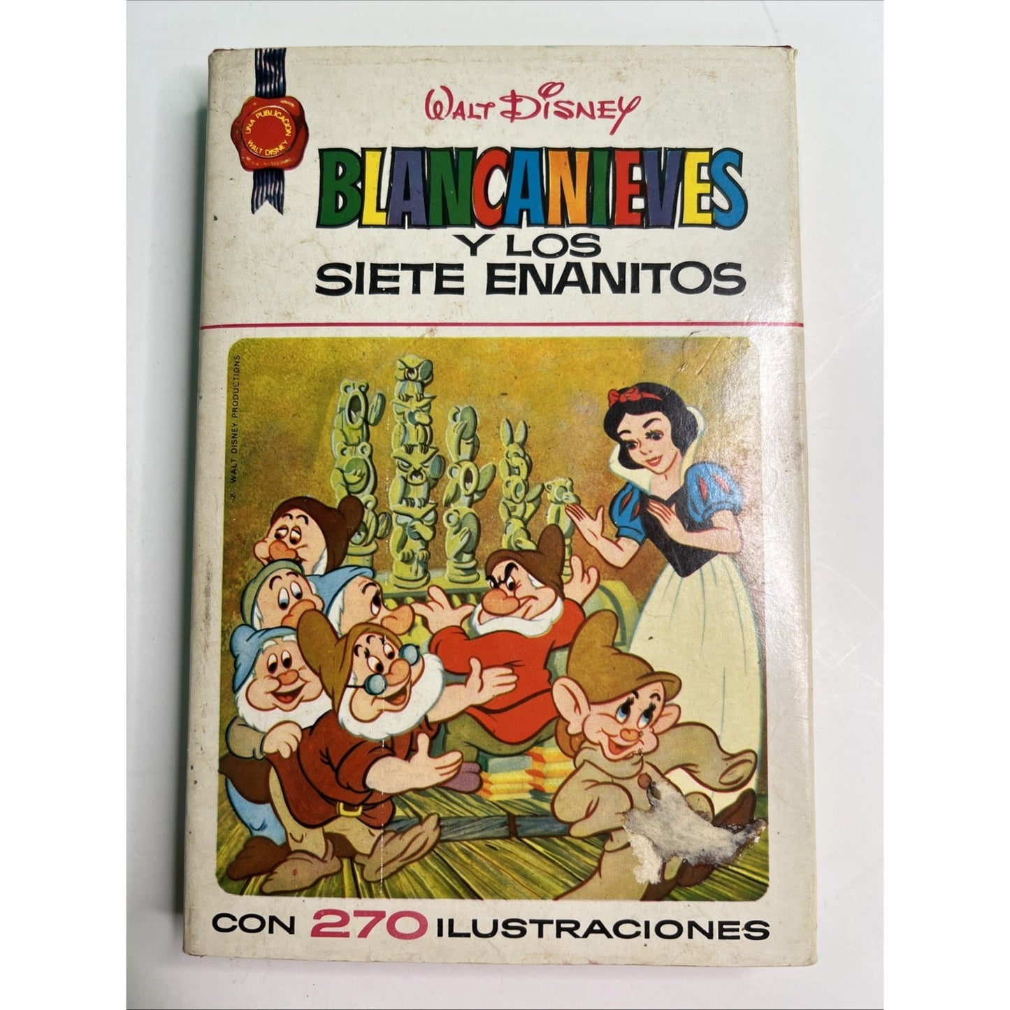 Walt Disney Blancanieves Y Los Siete Enanitos 1968 HC DJ Spanish Snow White