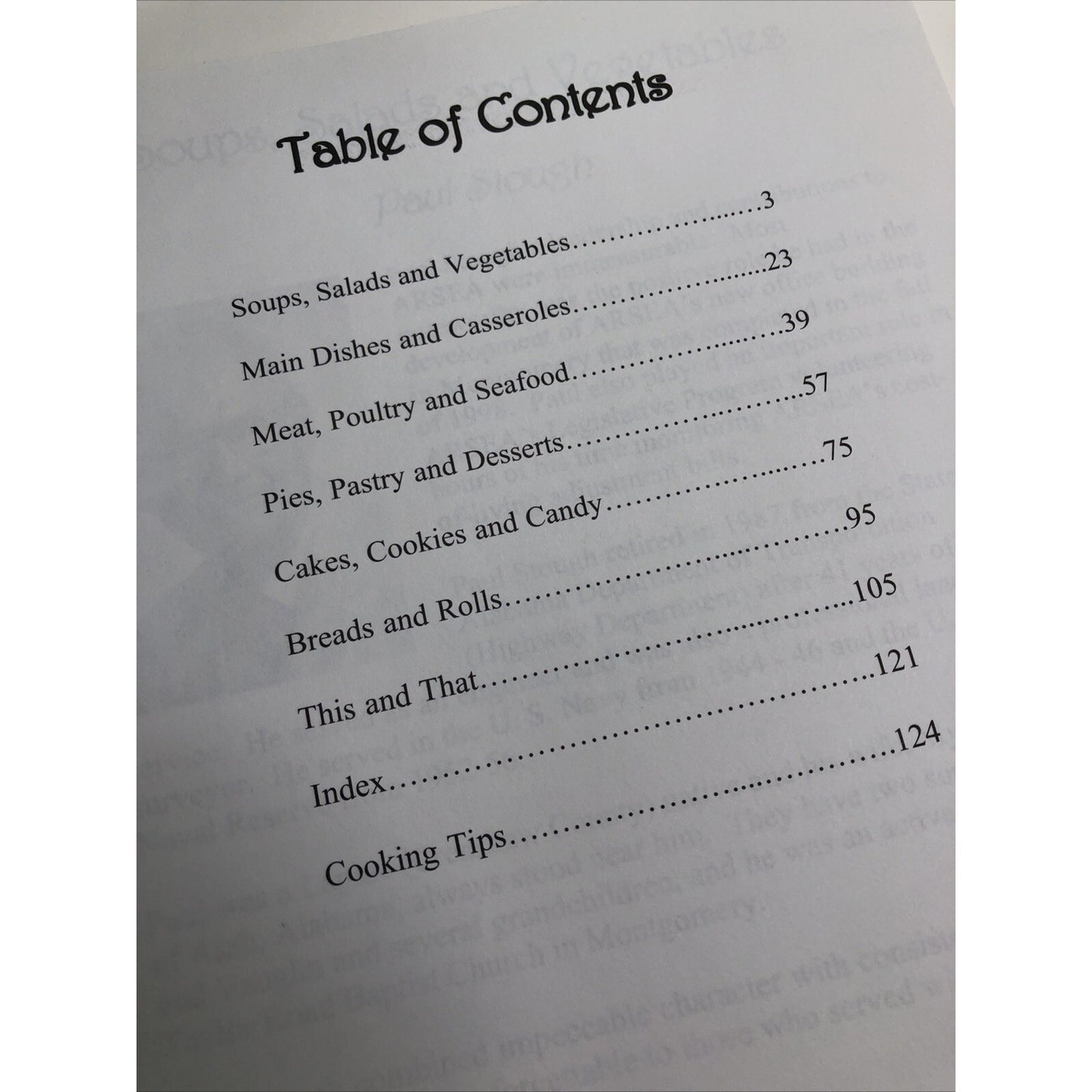 2003 ARSEA Foundation Cookbook Alabama Comb Bound