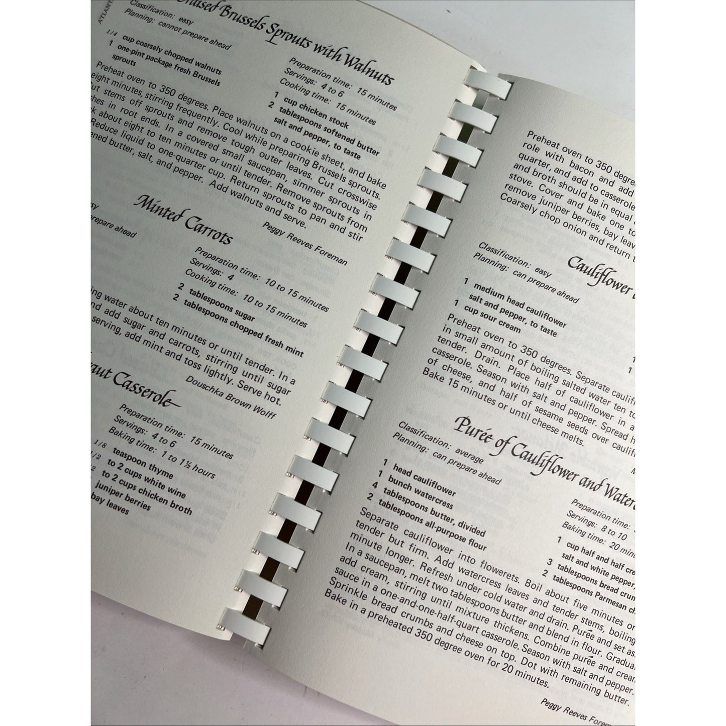 Atlanta Cooknotes From The Junior League of Atlanta Hardcover Comb Bound 1988