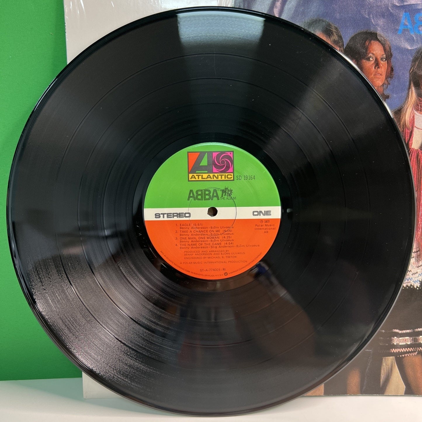 ABBA The Album Atlantic Records Vinyl LP 1977 Hype Sticker