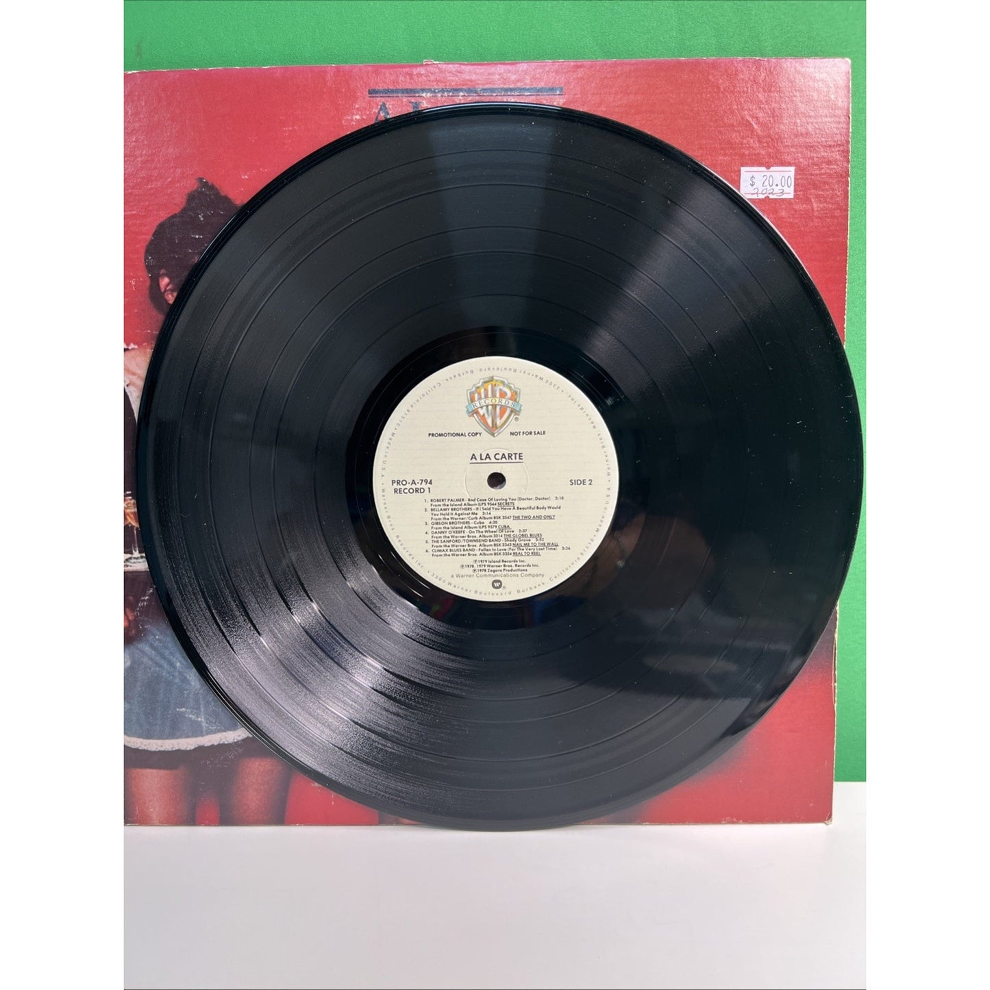 A La Carte 1979 Warner PROMO 2 LP B-52's Robert Palmer Mavis Staples GATEFOLD