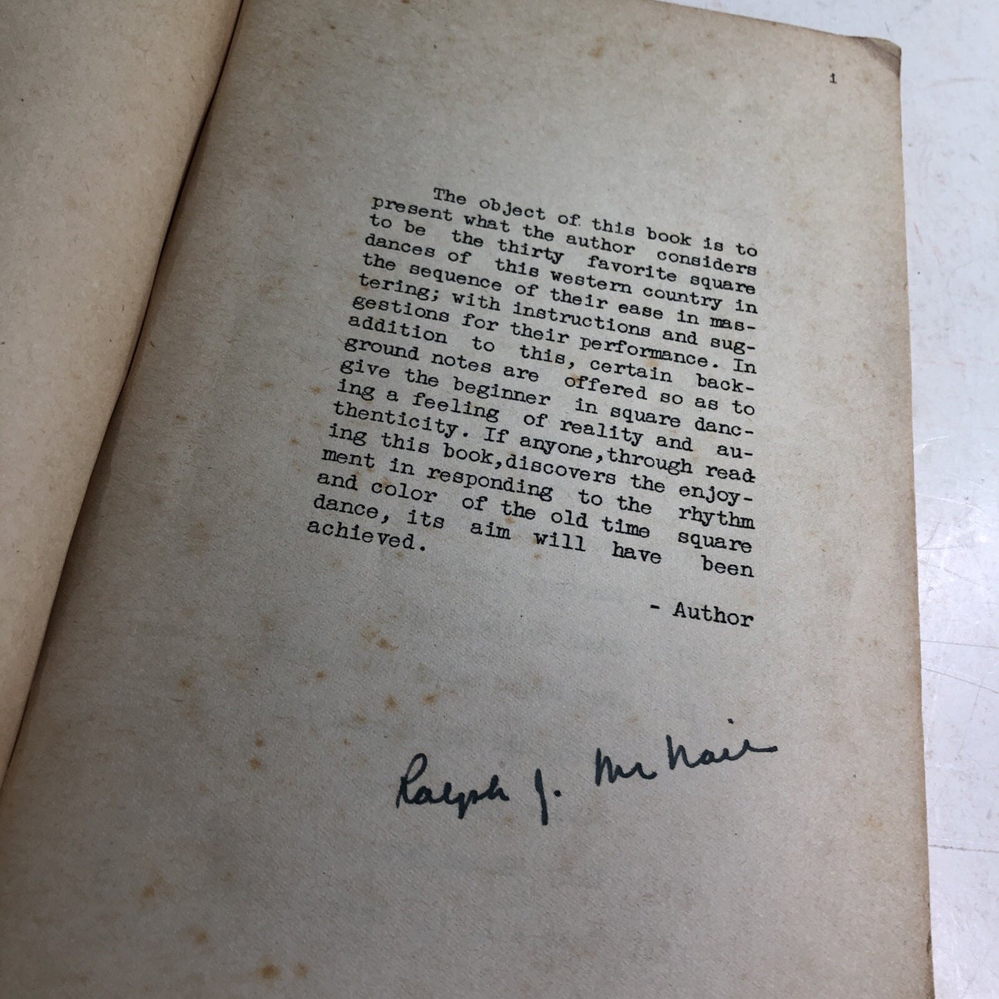 1941 Western Square Dances Book Illustrated Instructions SIGNED BY AUTHOR
