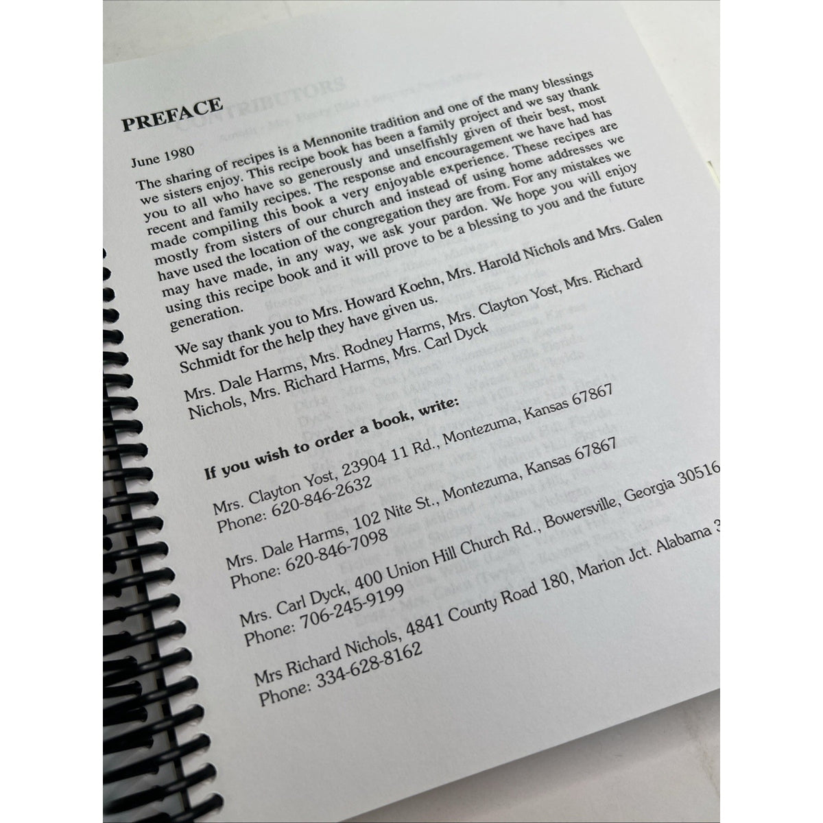 Cookbook Country Recipes from Mennonite Homes Across America 2002