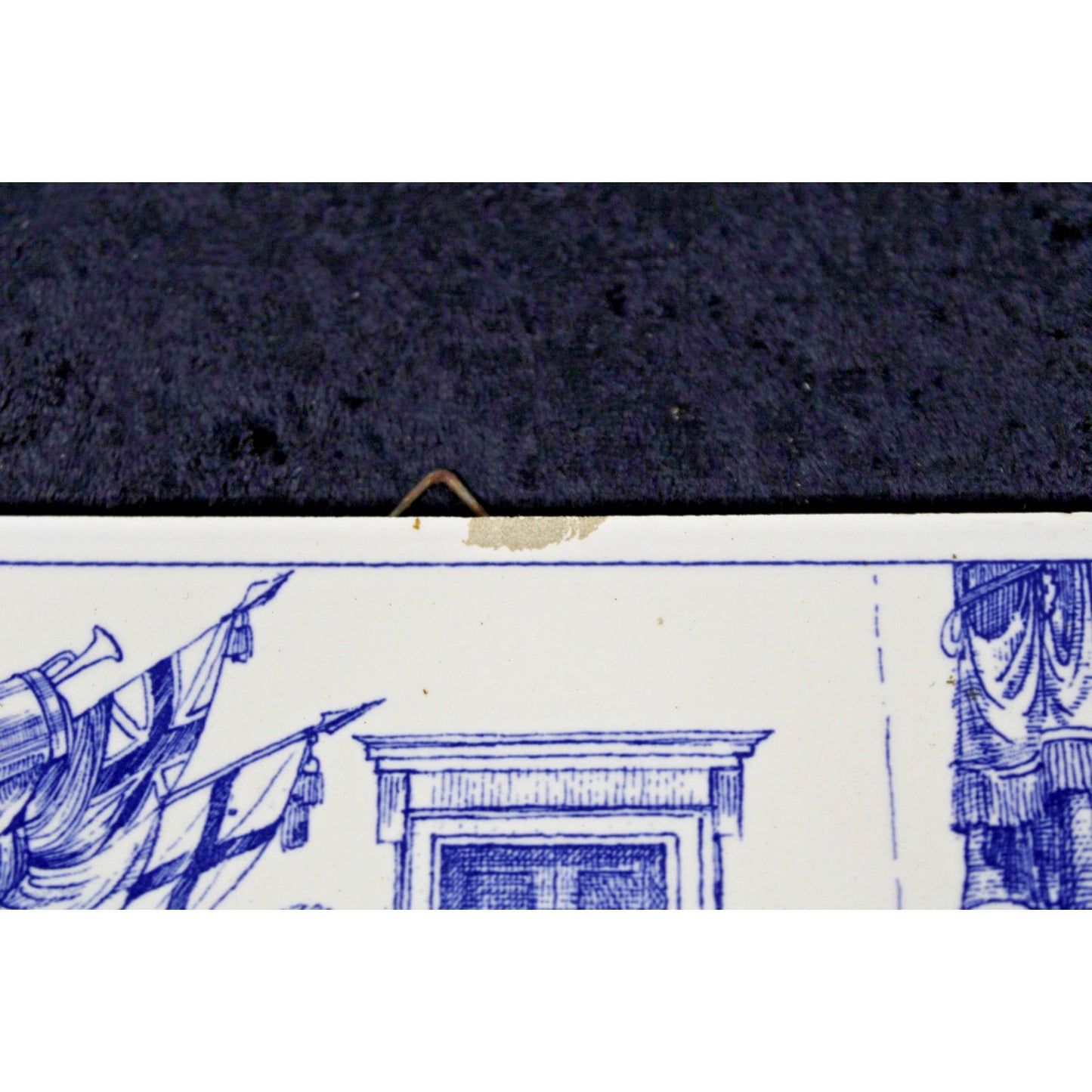 Vintage Blue Delft Bicentennial Tile 1776-1976, Limited Edition 6"x6" w/ Hanger
