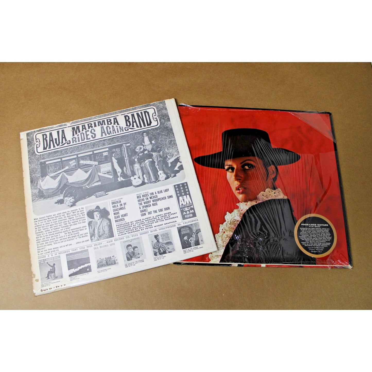 Set of 2 Latin American Mood Music Albums from the 1960s, Herb Alpert Produced