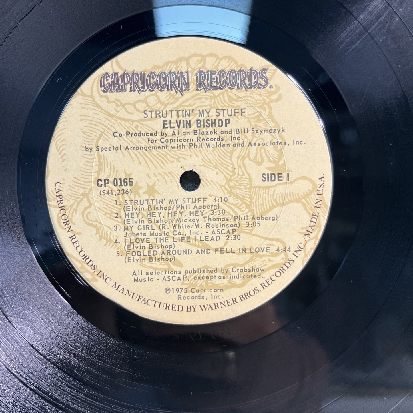 Elvin Bishop Struttin' My Stuff LP Record Album 1975 Capricorn Blues Rock