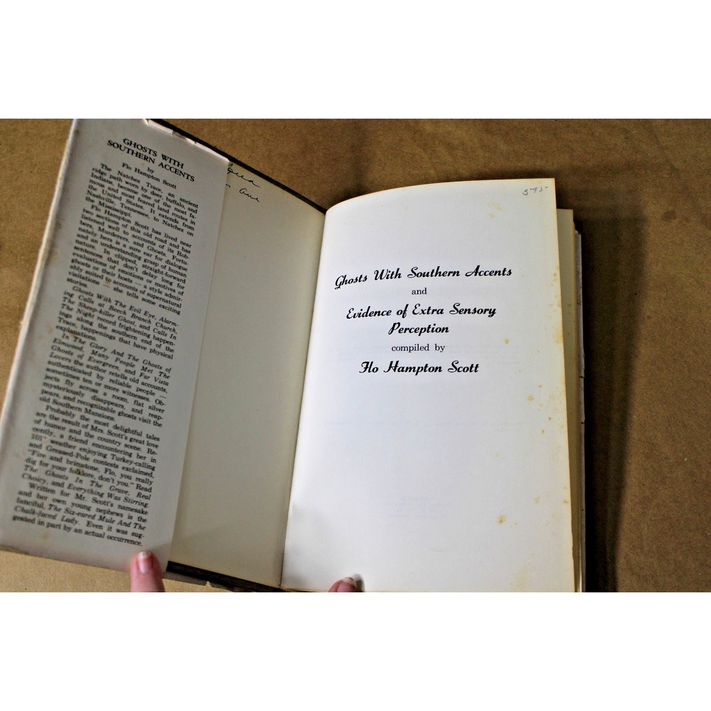 First Ed. 1969 "Ghosts with Souther Accents" Evidence of Extrasensory Perception