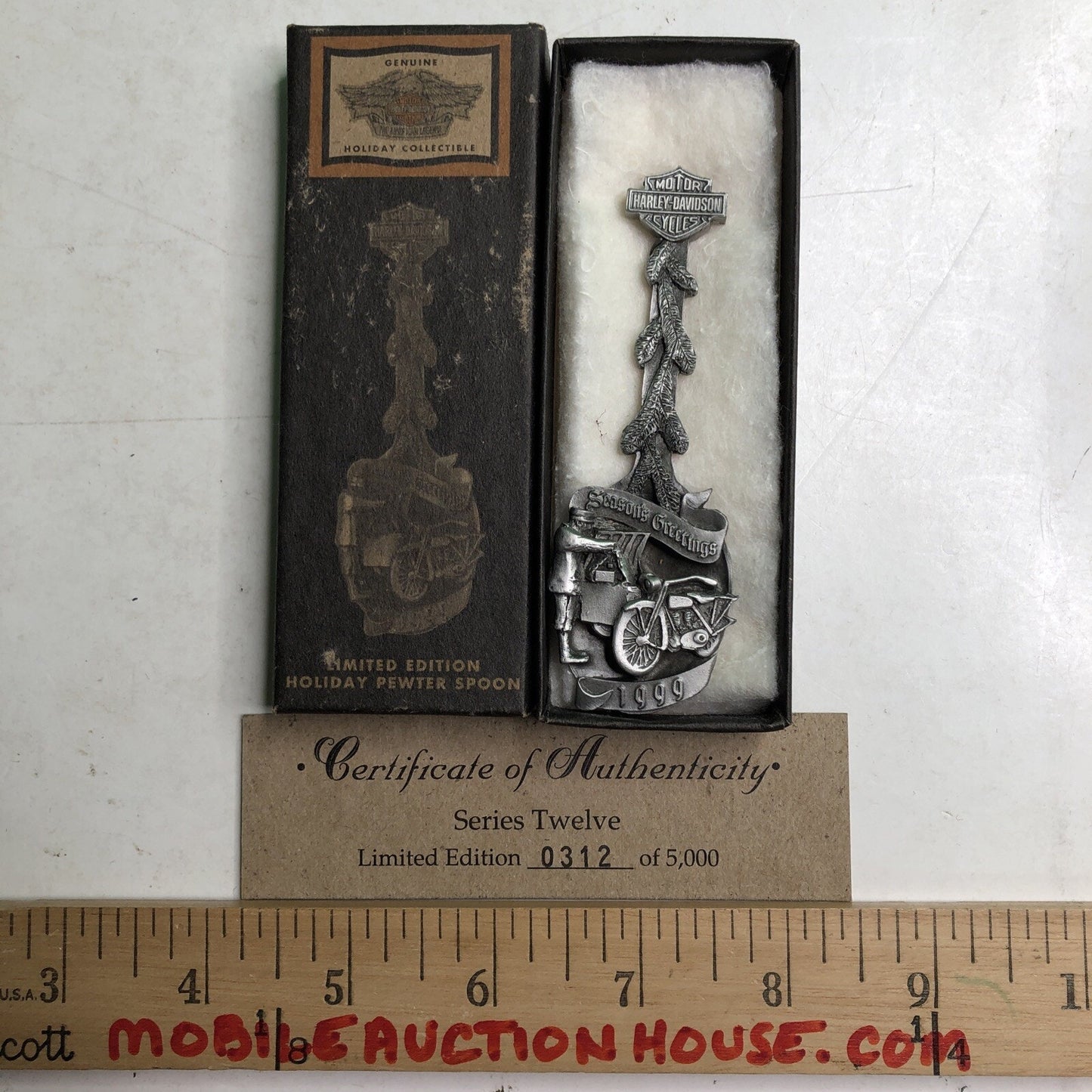 1999 HARLEY DAVIDSON Limited Edition PEWTER SPOON #0312 of 5000