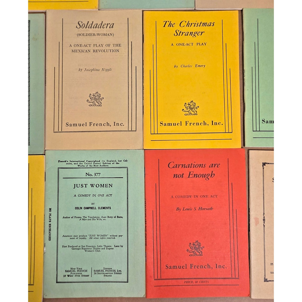 Lot of 14 Vintage Samuel French One-Act Play Scripts - Brecht & Rare Flying Stag