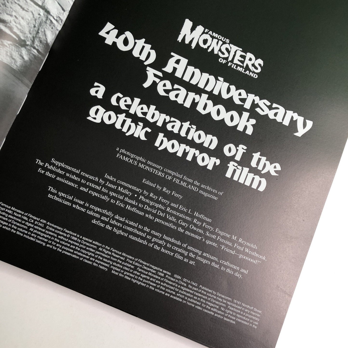 Signed By Author Famous Monsters of Filmland 40th Anniversary Fearbook 1998 1st