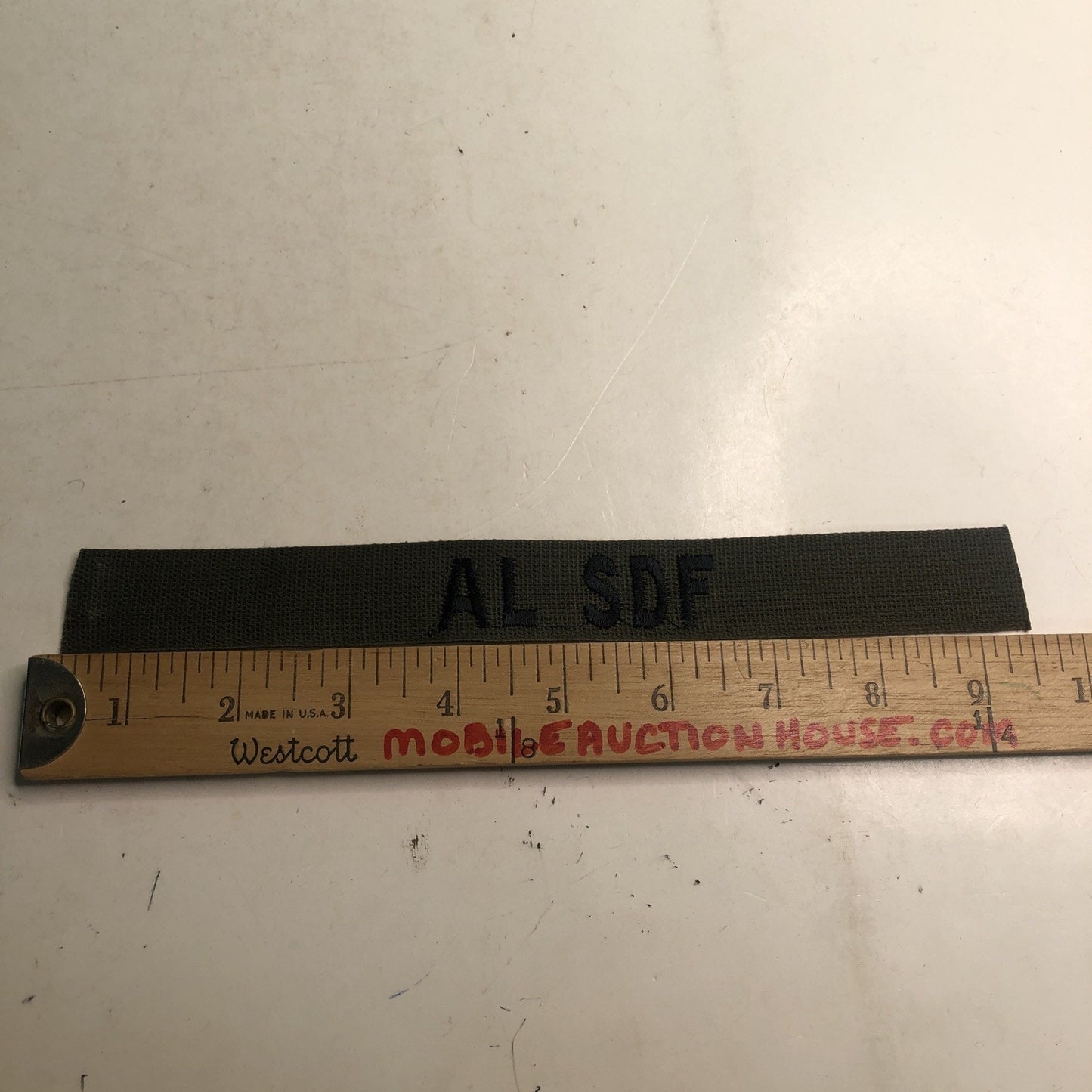 AL SDF MILITARY PATCH SEW ON NAME TAPE TAG US ARMY OLD STOCK