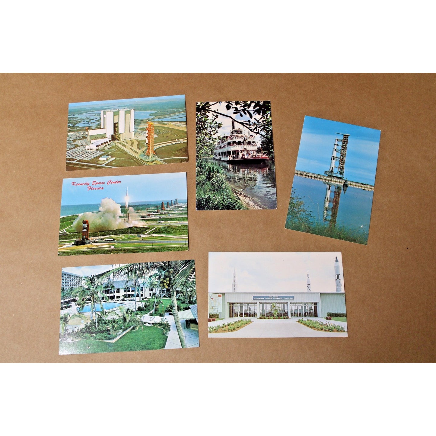 6 Vintage Florida Travel Postcards, Mid-Century, Disney, NASA- Lot 2
