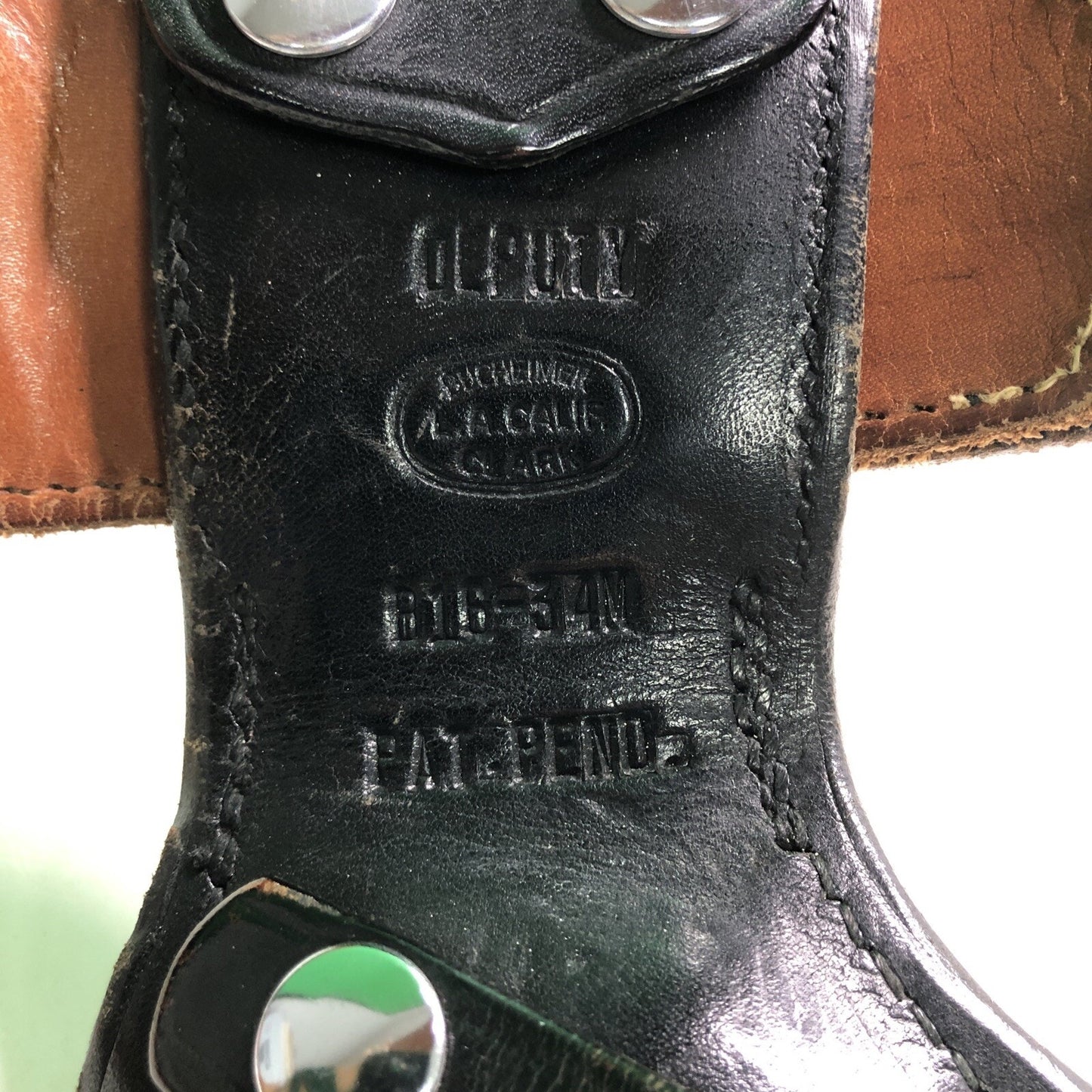 Vintage Brauer Bros. Black Leather Service Belt 42 Bucheimer Accessories Holster