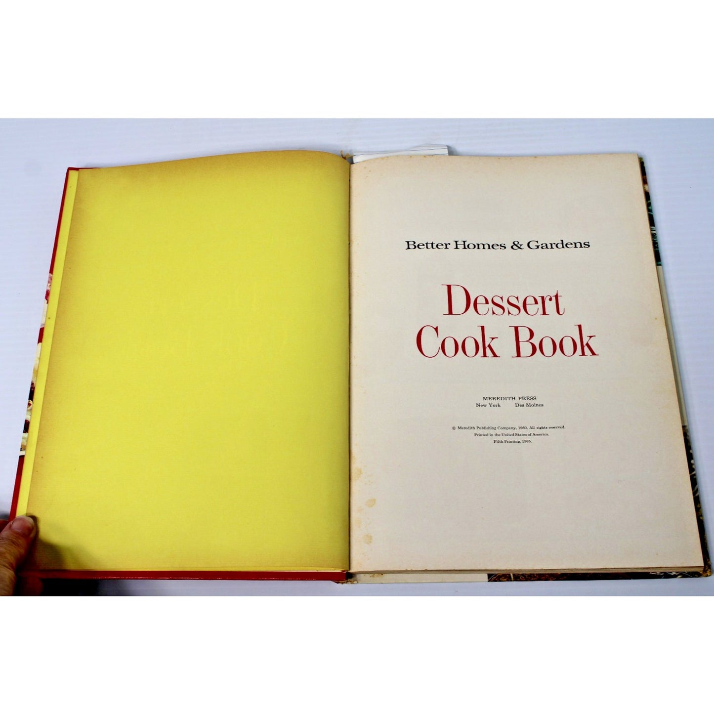 Vintage 1960s Better Homes & Gardens Dessert Cookbook- 400+ Retro Recipes