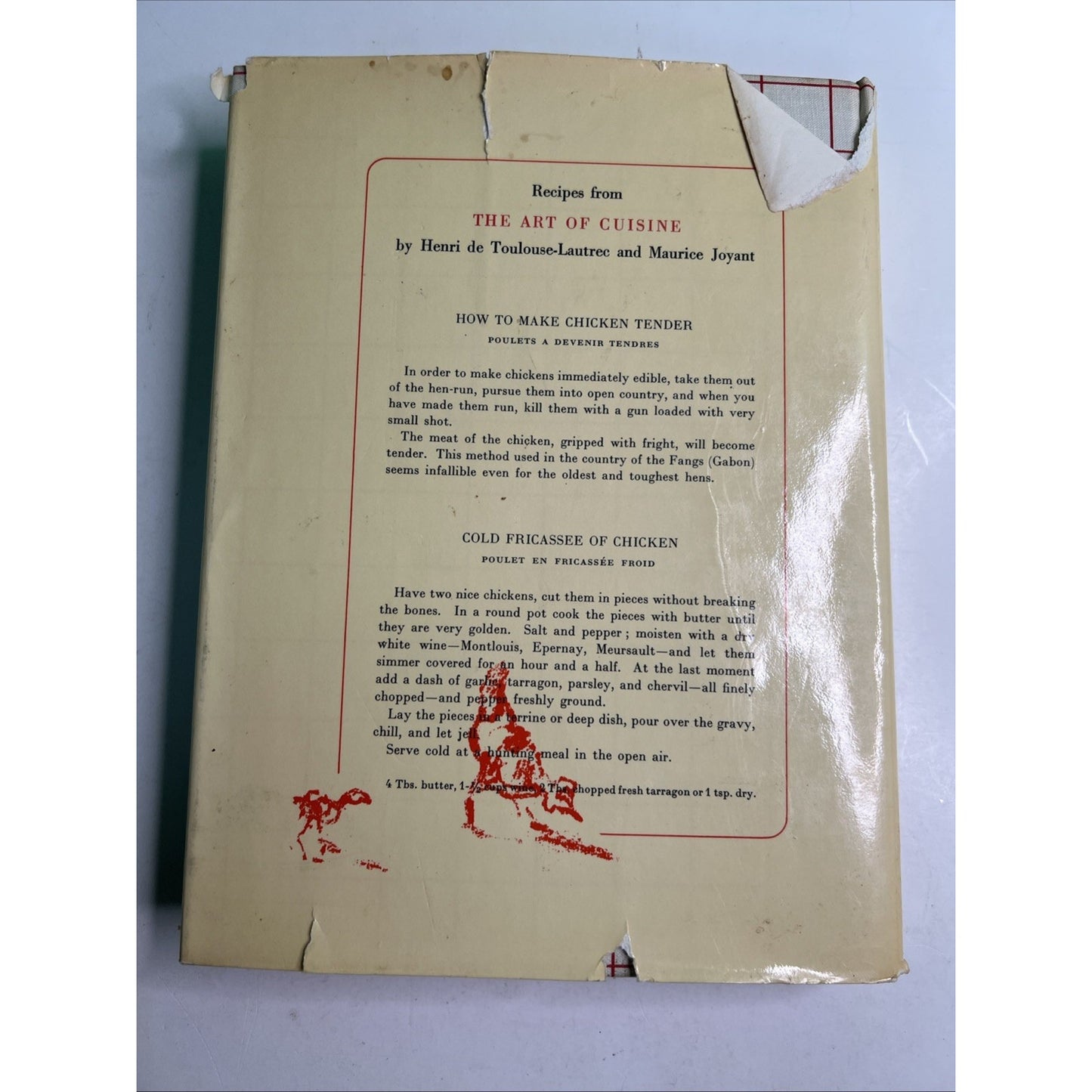 The Art of Cuisine Toulouse-Lautrec & Joyant HC DJ 1966 1st Edition Illustrated