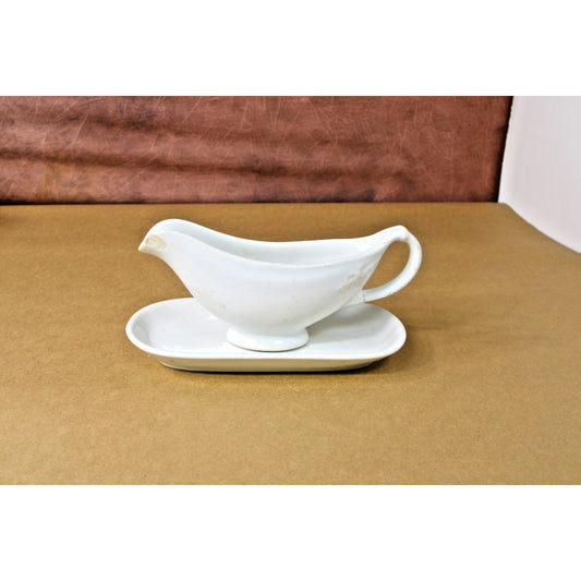 Shenango China Gravy Boat and Under Plate USQMC Rare Vintage