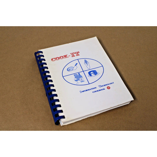 Vintage 1989 Cook-IT Texaco Information Technology Cookbook- RARE!!!