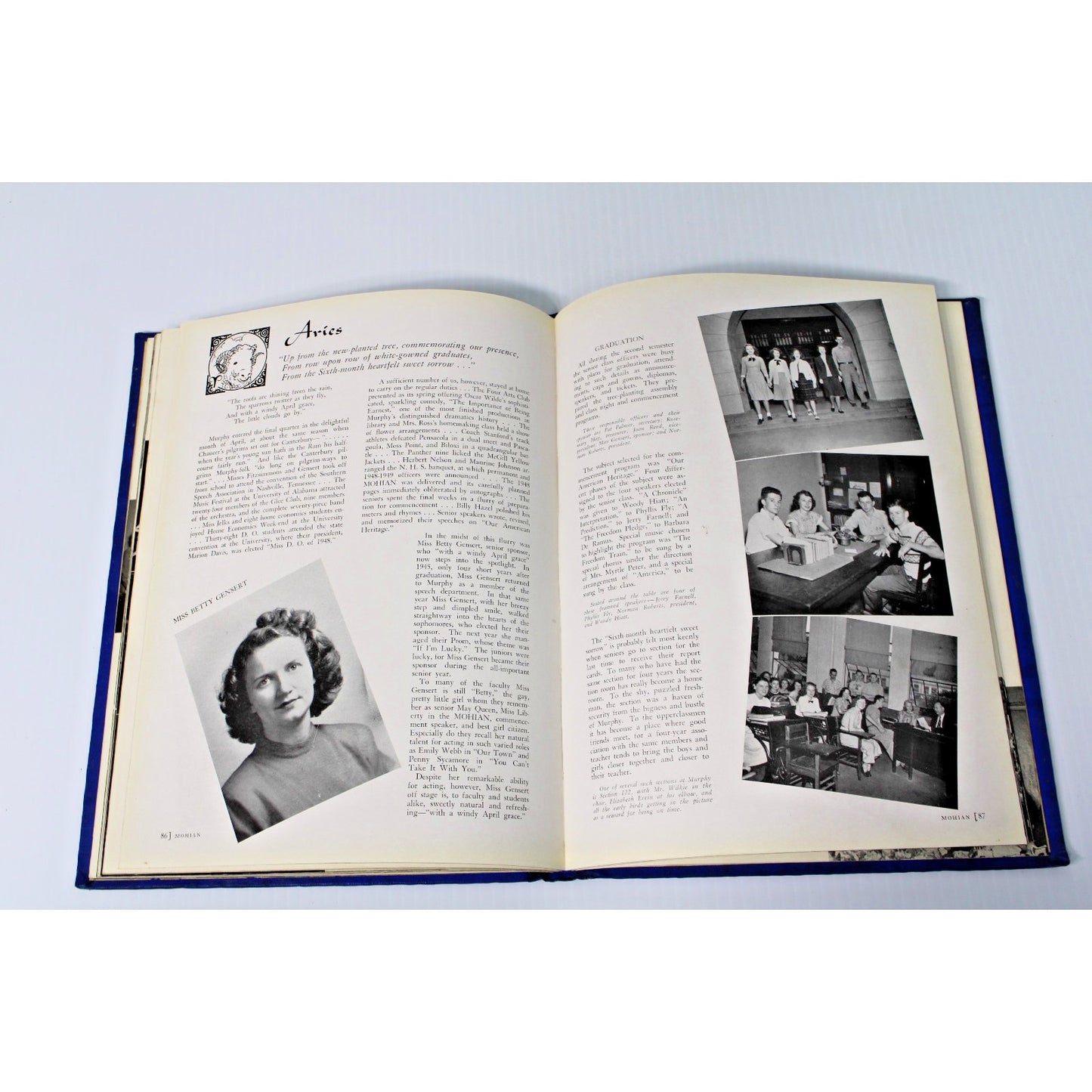 1948 Mohian Murphy High School Yearbook Mobile AL Alabama + Commencement Program