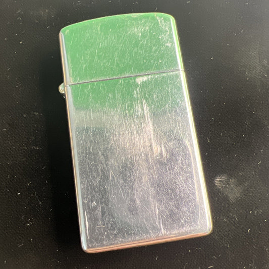 Vintage SLIM ZIPPO CHROME CIGARETTE LIGHTER Bradford, PA Used No Flint