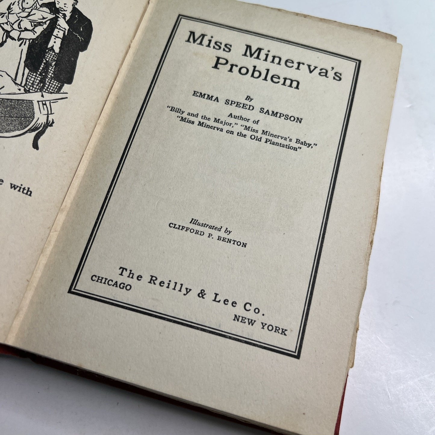 RARE 1936 1st Edition of Miss Minerva's Problem by Emma Speed Sampson HC Illus.