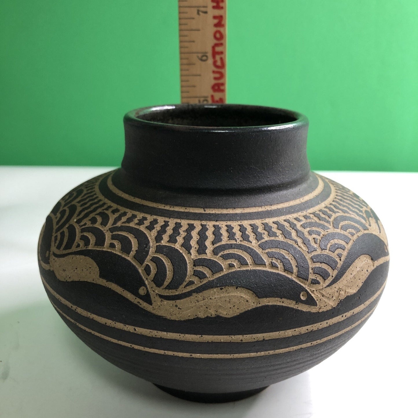 1985 CHARLES SMITH Art Pottery Vase Planter African American- Mobile, Alabama