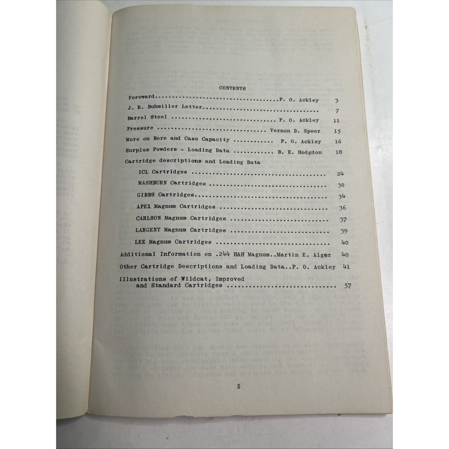 1959 Handbook for Shooters and Reloaders (Illustrated) WITH Supplement by Ackley