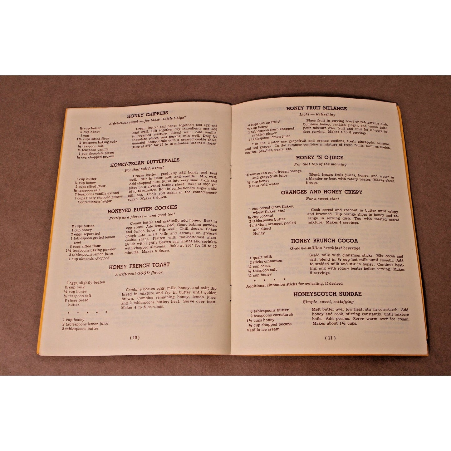 Honey Cookery Cookbook, Dadant & Sons 1974, Bee Fantasy American Honey Institute