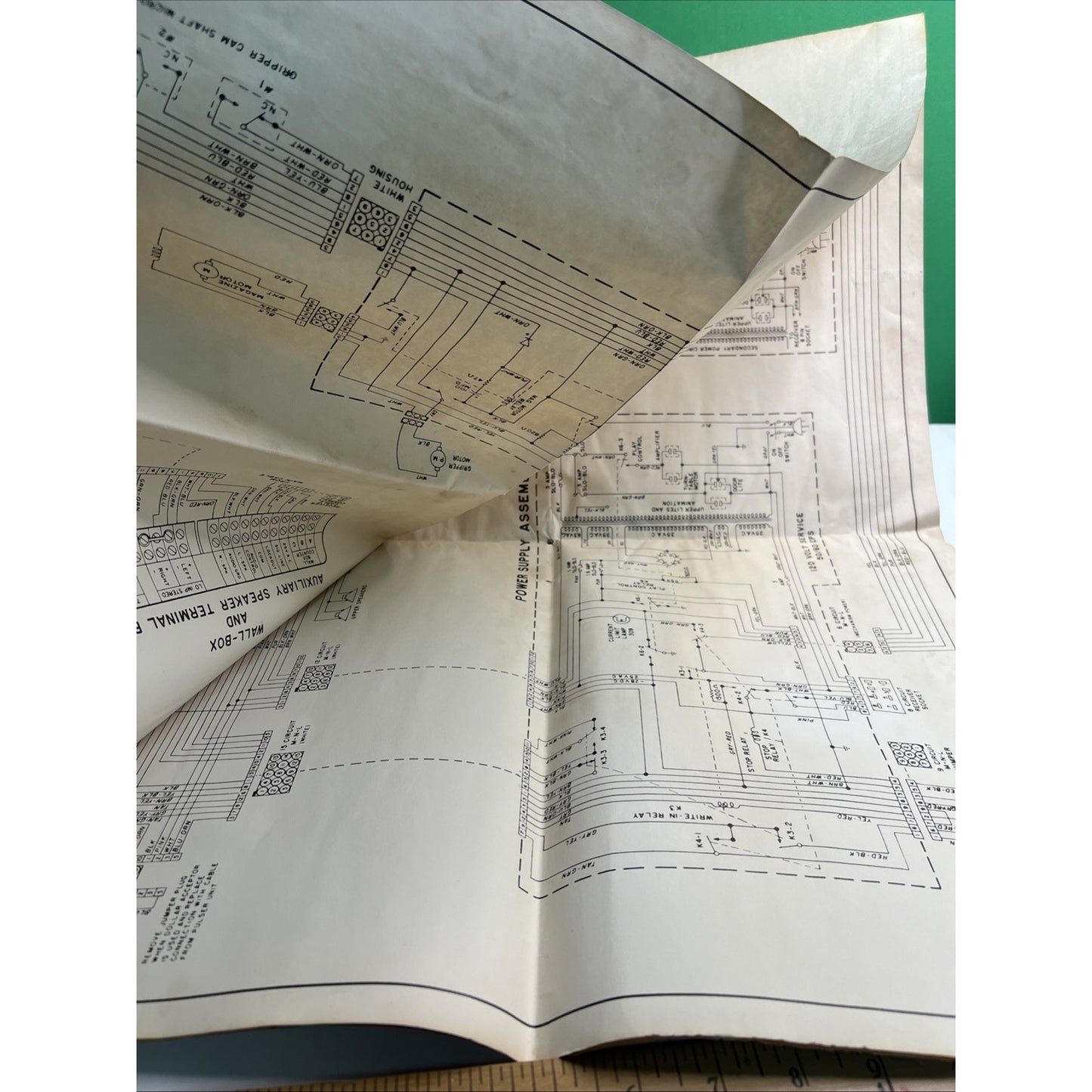 ORIGINAL ROCK-OLA MODEL 437 160 SELECTION PHONOGRAPH WIRING DIAGRAM No. 43886