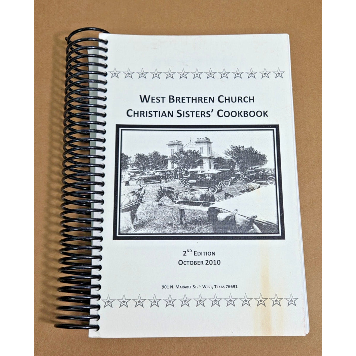 Vintage West Brethren Church Czech Sisters Cookbook - Texas History Recipes 2010