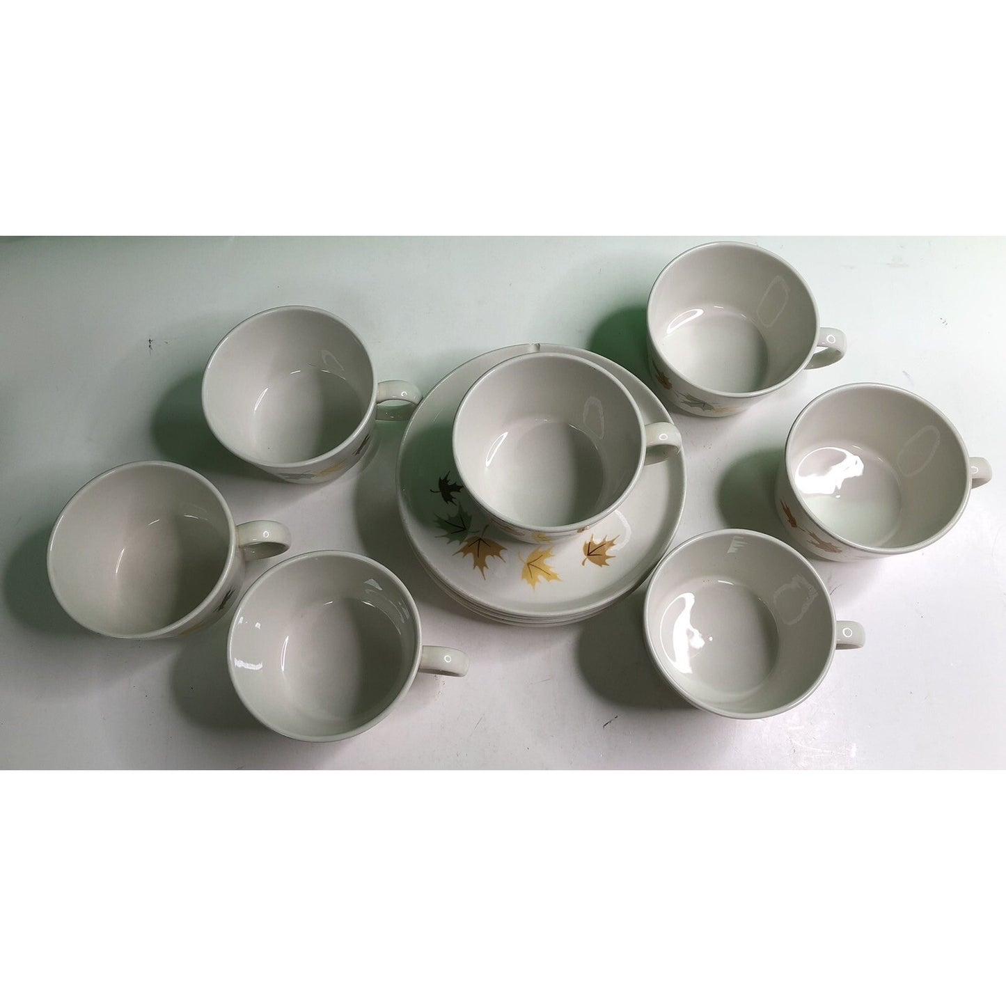 MCM Lot 14 Franciscan INDIAN SUMMER China 8 Cups 4 Saucers 1 Sugar 1 Creamer