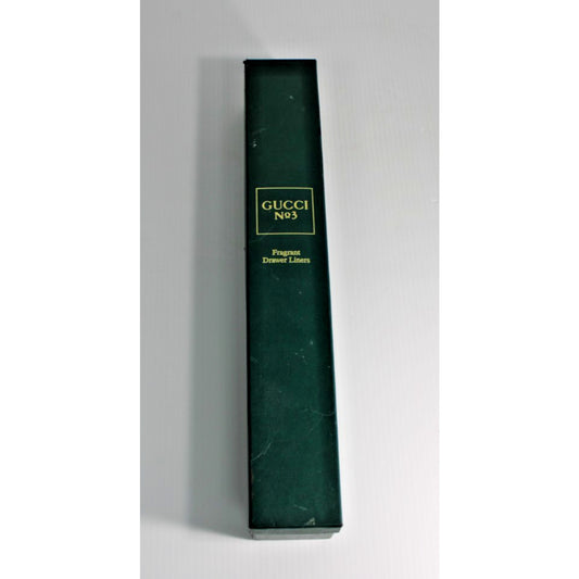 Vtg 1980s Gucci No 3 Fragrant Drawer Liners Original Box 6 Scented Sheets 18x24