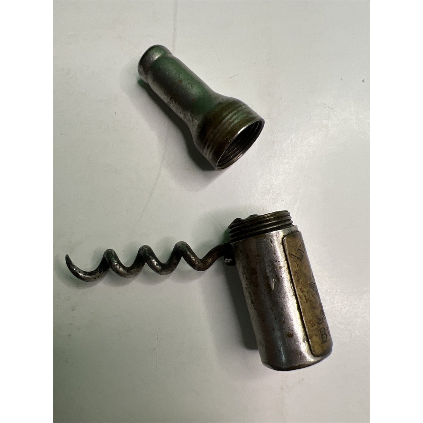 Antique Vtg ANHEUSER BUSCH Beer Bottle Folding Pocket CORKSCREW Williamson 1897